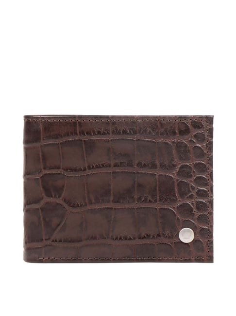 Men's Brown Crocodile Leather Wallet