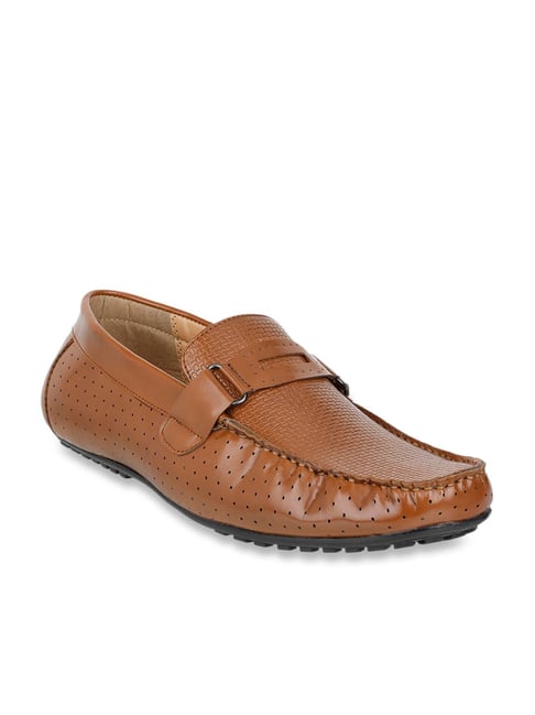 Carlton London Men's Tan Casual Loafers