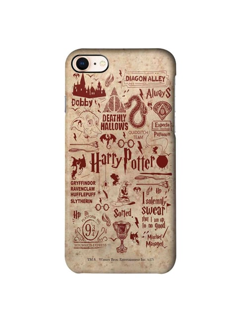 Harry Potter Infographic Red Sleek Phone Case for iPhone SE (2020)
