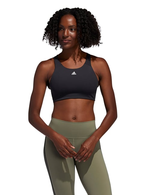 Buy Adidas Adidas Black Non Wired Non Padded Ult Alpha Sports Bra