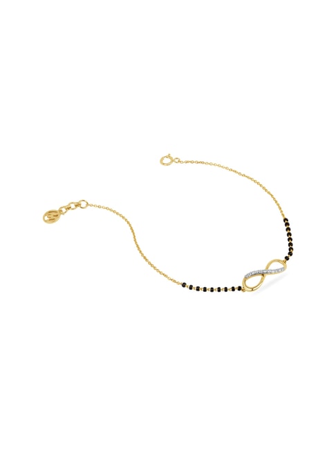 Buy Mia by Tanishq 14k Gold Mangalsutra Bracelet Online At Best Price ...