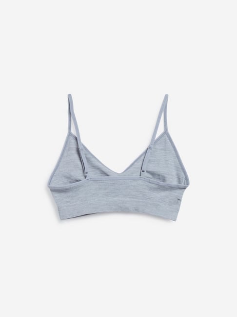 Buy Wunderlove by Westside Grey Melange Seamfree Sports Bra Online at best  price at TataCLiQ