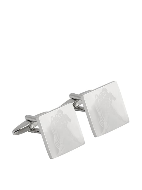 Alvaro Castagnino Silver Textured Cufflinks