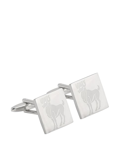 Alvaro Castagnino Silver Textured Cufflinks
