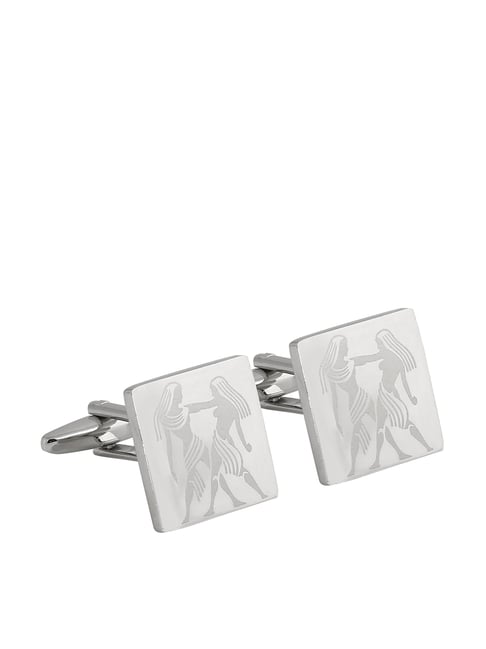 Alvaro Castagnino Silver Textured Cufflinks