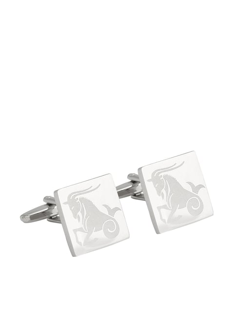 Alvaro Castagnino Silver Textured Cufflinks