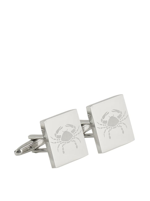 Alvaro Castagnino Silver Textured Cufflinks