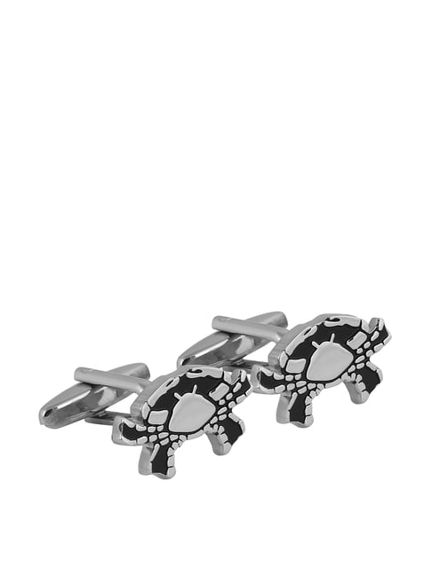 Alvaro Castagnino Silver Solid Cufflinks