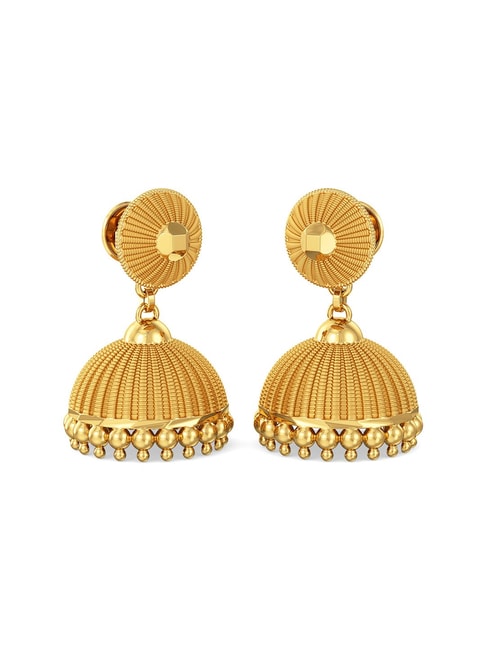 Malabar Gold  Diamonds 22k 916 Yellow Gold Drop Earrings for Women   Amazonin Fashion