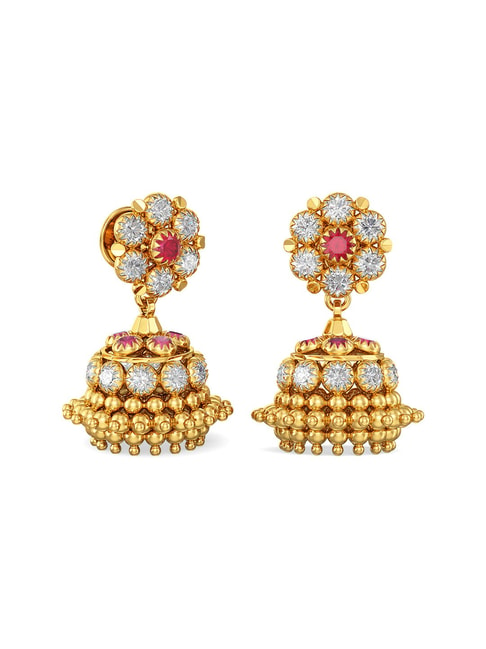 Gold Earrings Designs Catalogue - Jewellery Designs
