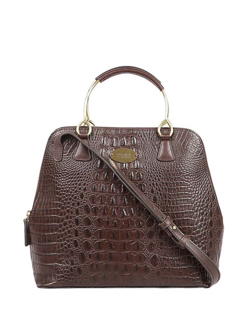 Hidesign Core Brown Textured Medium Handbag-picture-23