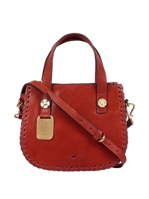 Hidesign East Ind Brown Solid Medium Handbag-picture-10