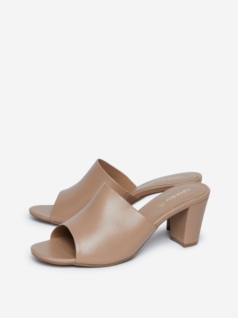 Tan peep toe discount sandals