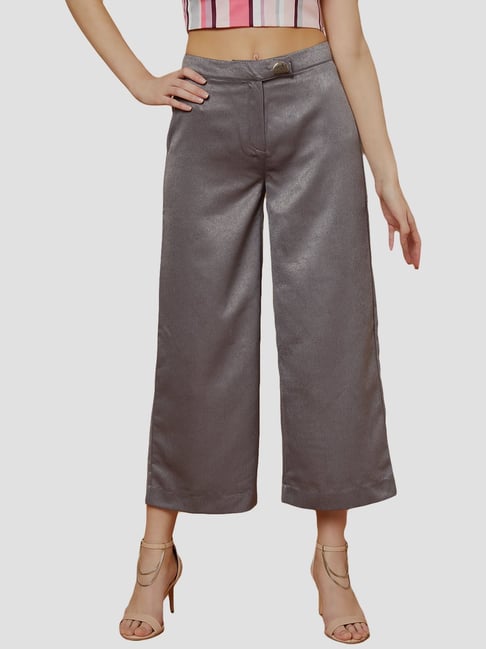 Vero Moda Grey Mid Rise Palazzos - Marquee Collection