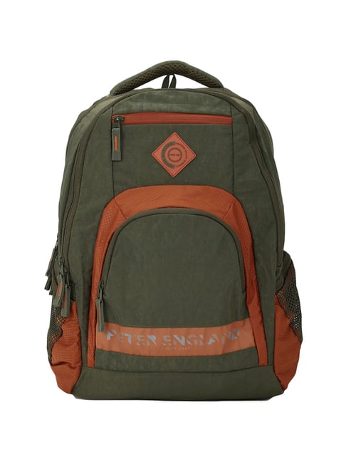 Buy Peter England Green Medium Backpack 