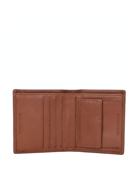 Buy Men Brown Textured Leather Wallet Online - 896854 | Louis Philippe