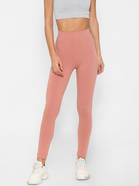 Forever 21 Old Rose Slim Fit Leggings