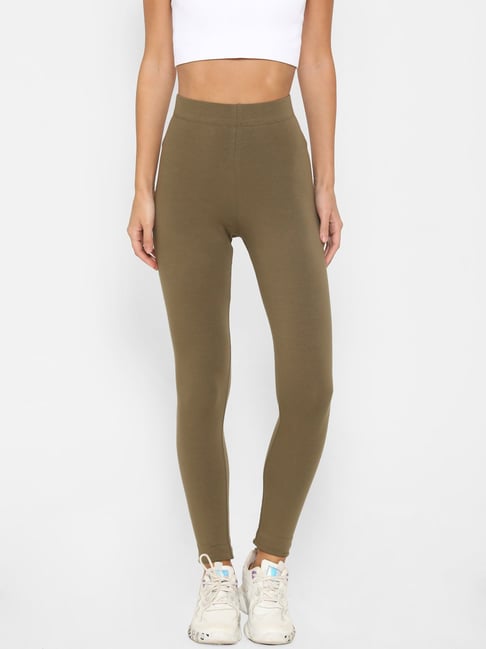 Forever 21 Olive Slim Fit Leggings