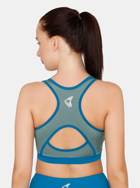 Buy Zelocity by Zivame Blue Non Wired Padded Sports Bra for Women Online @  Tata CLiQ