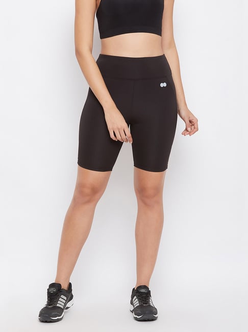 Clovia Black Slim Fit Shorts