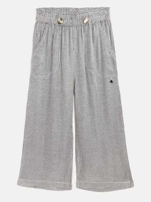 Cherry Crumble By Nitt Hyman Kids Black & White Checks Toursers-picture-29