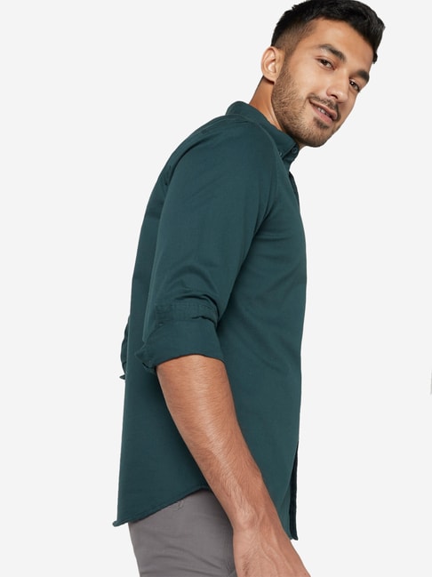 Buy Nuon by Westside Emerald Green Slim-Fit Shirt Online at best price at  TataCLiQ