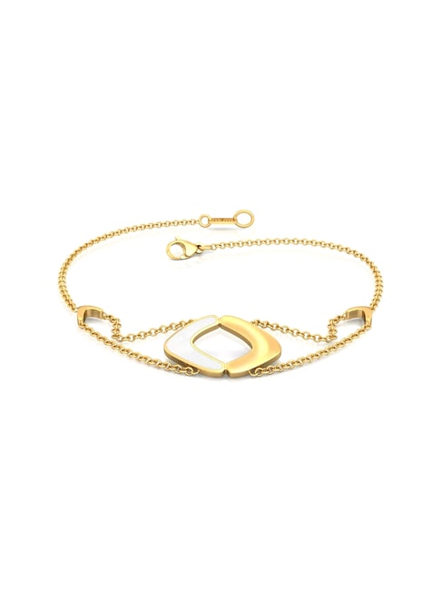 Buy One Gram Gold Modern Stylish Flower Design Bracelet for Teenage Girls