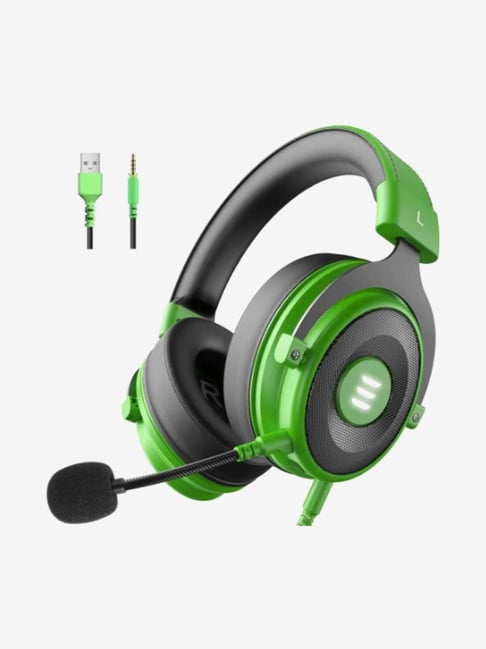 EKSA E900 Pro Wired On-Ear Gaming Headphone with Mic (Green)