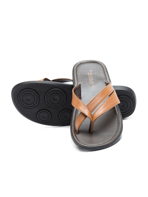 Buy Franco Leone Men Tan Sandals Online at desertcartINDIA