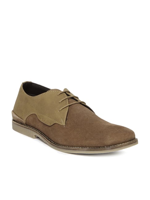 Franco Leone Men's Camel Derby Shoes