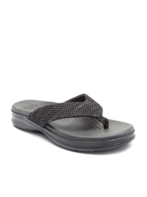 Franco Leone Men's Black Flip-Flops