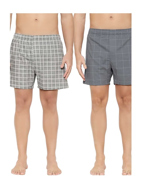 Buy XYXX Grey Regular Fit Boxers (Pack 
