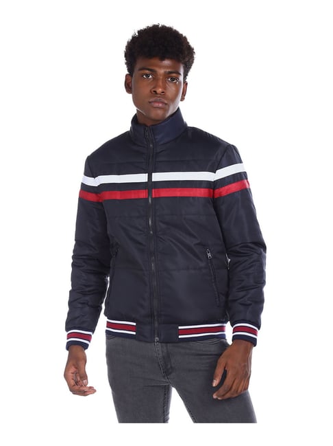 Aeropostale Navy Striped Jacket