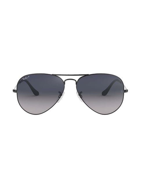 Dark black ray ban aviator online