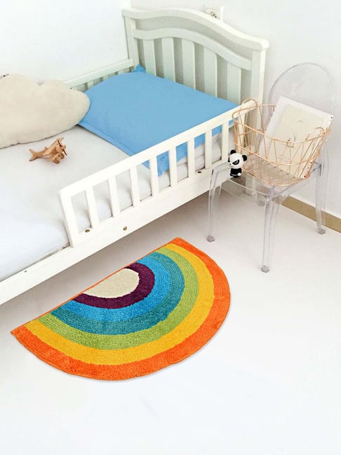 Saral Home Unicorn Multicolor Microfibre Multipurpose Kids Mat - Set of 1