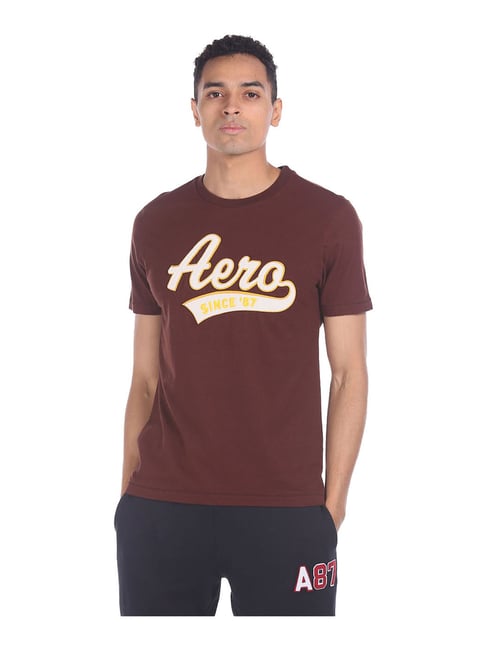 Buy Aeropostale Brown Applique T-Shirt 