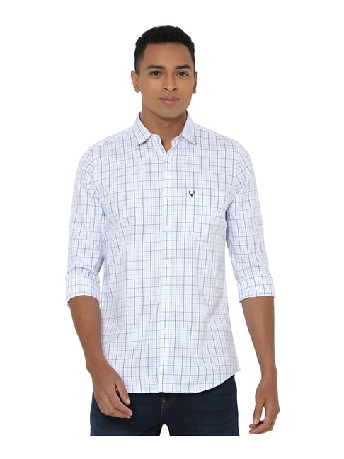 Allen Solly White Full Sleeves Cotton Shirt