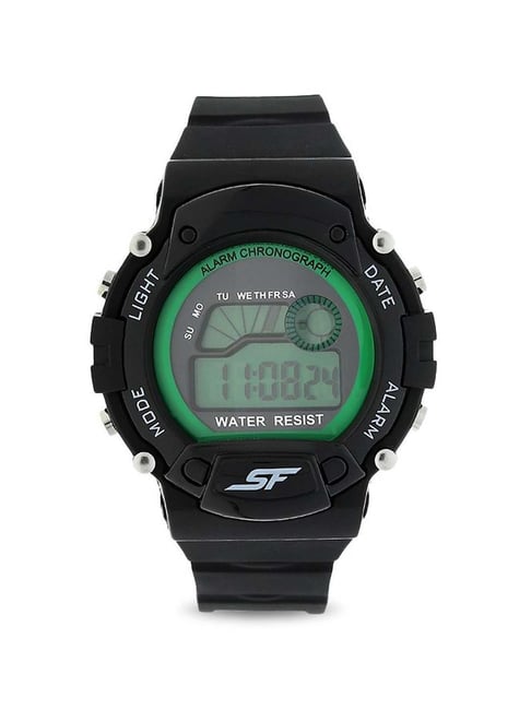 Buy Online SF Digital Dial Plastic Strap Watch for Men - nm77081pp01 | Titan