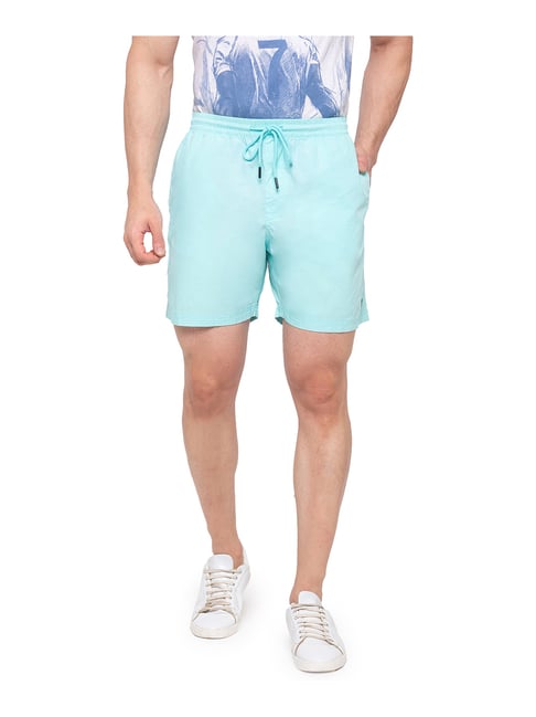 Buy Status Quo Turquoise Shorts for Men's Online Tata CLiQ