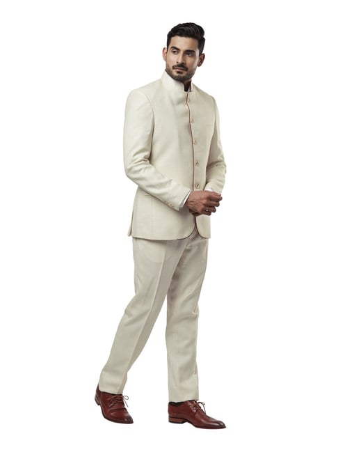 Imported Cream Jodhpuri Suit For Wedding