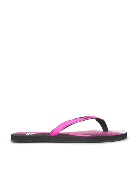 Adidas Women's JUNG 21 W Pink & Black Flip Flops