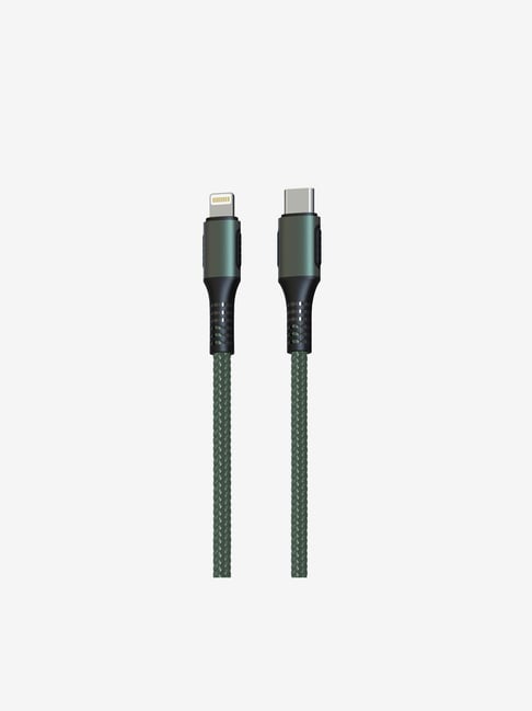 Portronics Konnect CL 18W POR-1067 Type-C 8 Pin USB 1.2M Cable (Green)