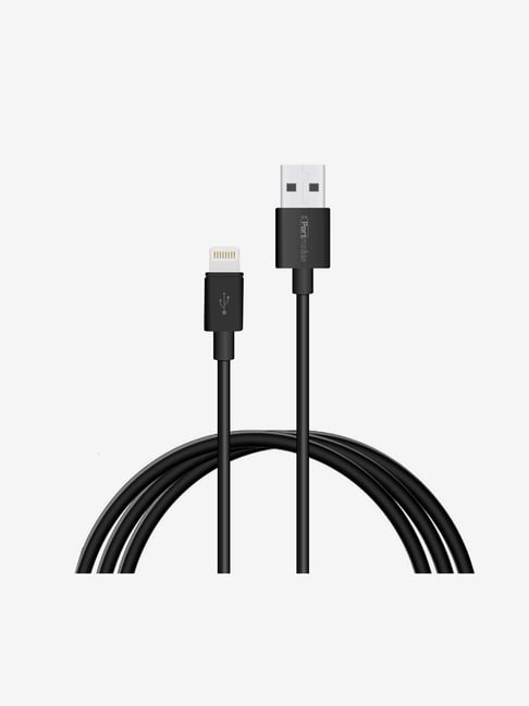 Portronics POR-655 Konnect Core 1M Cable with Charge & Sync Function (Black)