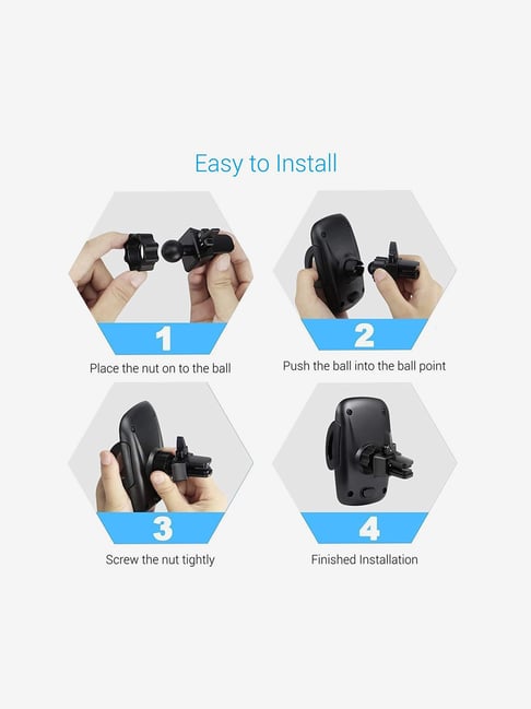 Buy Portronics CLAMP X POR1101 CarVent Mobile Holder (Black) Online