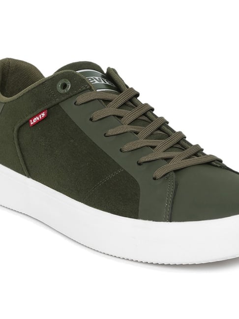 Buy Levi's Men's Vernon Slate Ultralite Green Casual Sneakers for