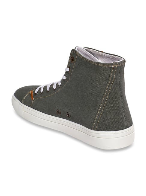 Buy Levi's Men's Akron Olive Ankle High Sneakers for Men at Best