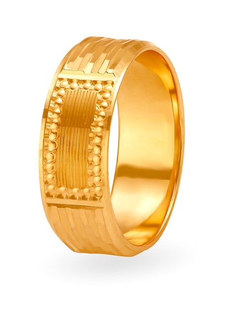 Buy Contemporary 22 Karat Yellow Gold Finger Ring at Best Price | Tanishq  UAE