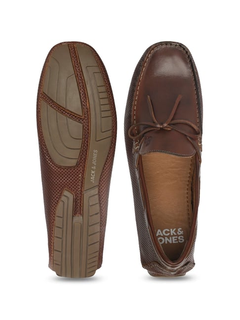 Buy Jack Jones Men's Cognac Boat Shoes for Men at Best Price