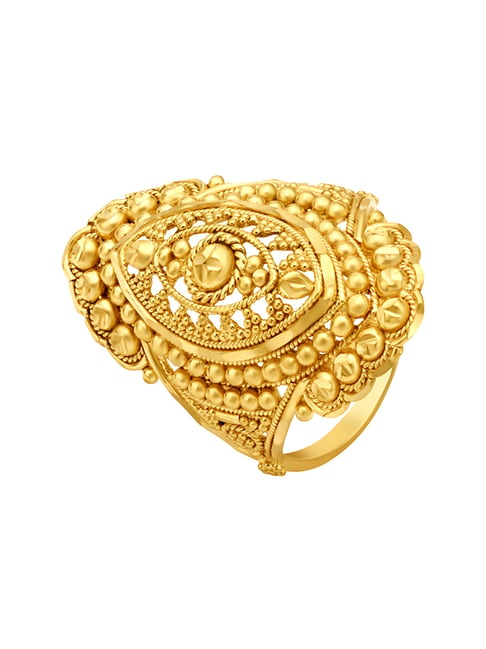 Ornate 18 Karat Gold Finger Ring