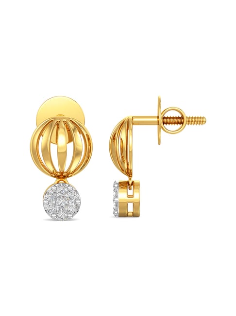 Gold earrings for ladies joyalukkas Clearance